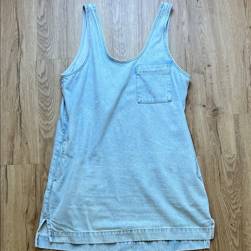 Light Blue Denim Sleeveless Top